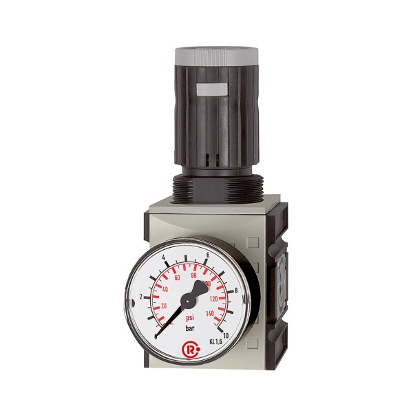 ID: 100080 - Präzisionsdruckregler »FUTURA«, mit manometer BG 1, G 1/4, 0,5-10 bar